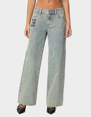 EDIKTED 16 Vintage Acid Wash Jeans Primary Image