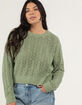 LOVE TREE Open Weave Womens Sweater image number 1