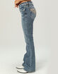 MISS ME Wing Pocket Womens Mid Rise Bootcut Jeans image number 3