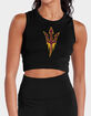 ARIZONA STATE UNIVERSITY Distressed Primary Logo Womens Cropped Tank Top image number 1
