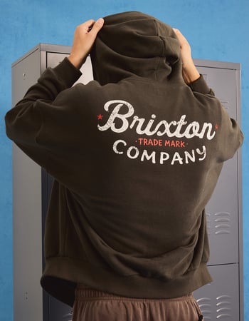 BRIXTON Banger Mens Oversized Zip-Up Hoodie Primary Image