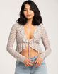 FULL TILT Ruffle Flyaway Womens Top image number 1