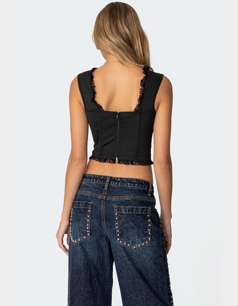 EDIKTED Button Front Lacey Corset image number 4