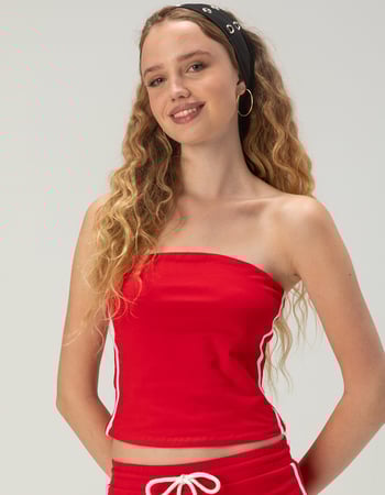 FULL TILT Stripe Side Womens Tube Top Primary Image