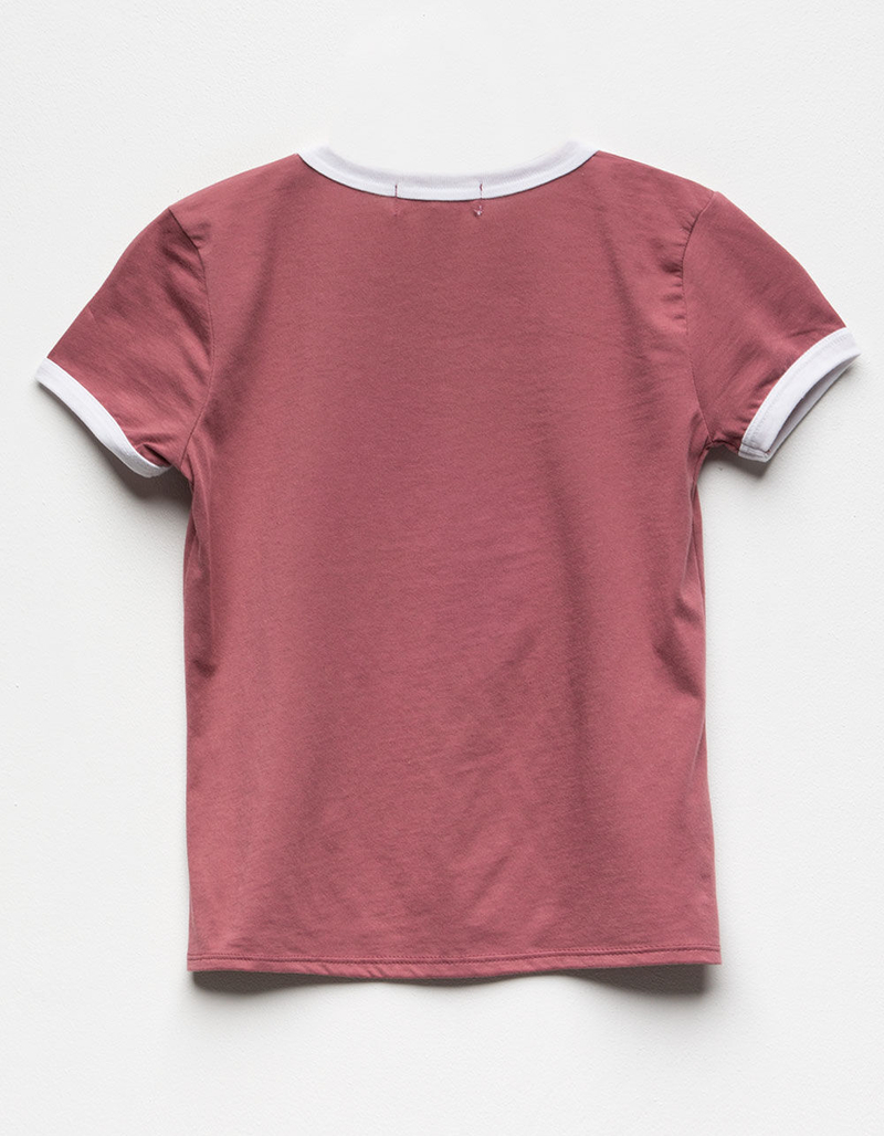 WHITE FAWN Unicorn Girls Ringer Tee image number 1