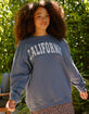 RSQ Womens California Crewneck Sweatshirt image number 1