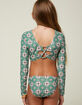 O'NEILL Thalia Tile Long Sleeve Girls Crop Rash Guard Set image number 4