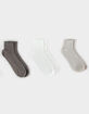 FULL TILT Womens 3 Pack Ruffle Ankle Socks image number 1