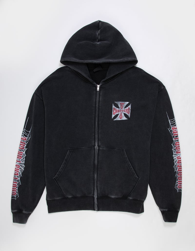 WEST COAST CHOPPERS Crawler Mens Zip-Up Hoodie image number 0