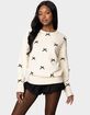 EDIKTED Satin Bow Oversized Sweater image number 1