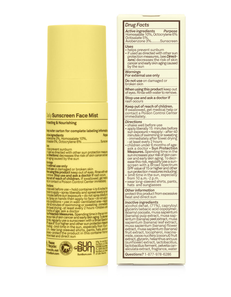 SUN BUM Daily Sunscreen Face Mist SPF 30 image number 1