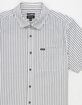 BRIXTON Coastal Print Stripe Mens Button Up Shirt image number 3