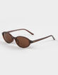 RSQ Slim Oval Plastic Sunglasses image number 1