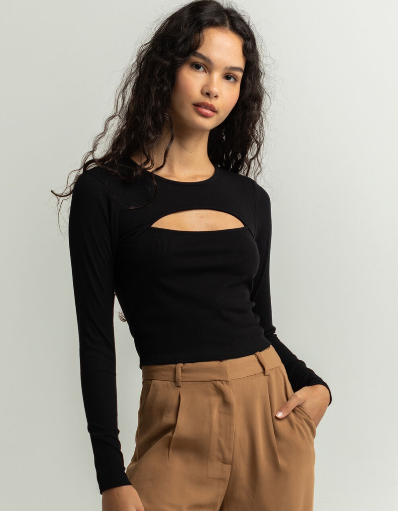 FULL TILT Cut Out Womens Tee image number 0