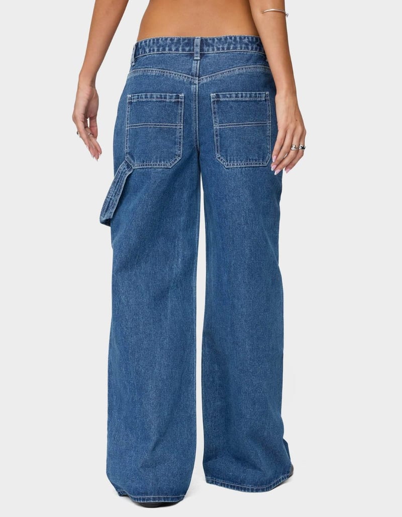 EDIKTED Connie Low Rise Baggy Carpenter Jeans image number 2