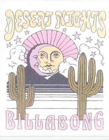 BILLABONG Desert Nights Sticker Alternative Image