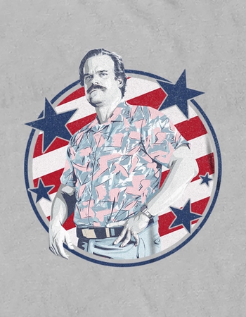 STRANGER THINGS Hopper Stars And Stripes Unisex Tee Alternative Image