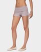 EDIKTED Kodi Striped Fold Over Shorts image number 2