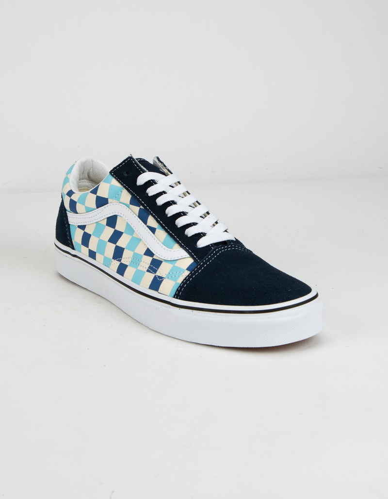 VANS Checkered Old Skool Blue Topaz Shoes image number 1