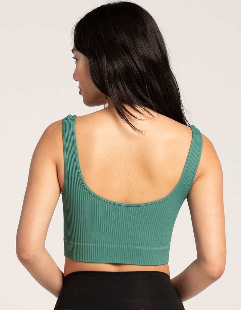 FULL TILT Seamless Notch Neck Womens Tank Top image number 2