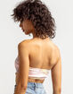 FULL TILT Tie Dye Hanky Pink Combo Tube Top image number 3