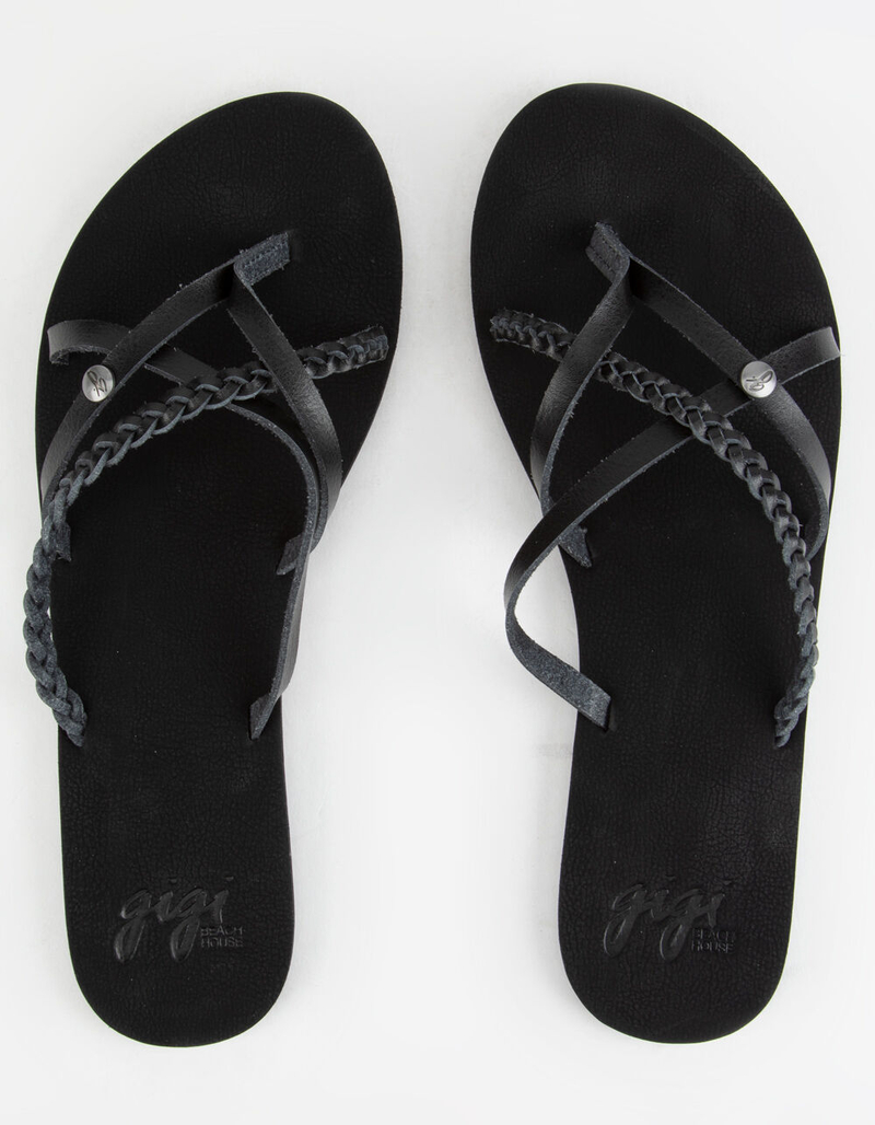 GIGI Criss Cross Black Womens Sandals image number 1