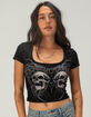 AFFLICTION Shred Womens Square Neck Tee image number 1