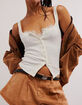 FREE PEOPLE End Game Womens Pointelle Tank Top image number 1