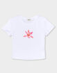 FLOWER Pink Lily Womens Baby Tee image number 2