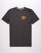 VOLCOM Loopy Script Heather Black Mens T-Shirt image number 1