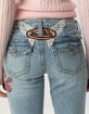 VON DUTCH Low Rise Flap Pocket Womens Bootcut Jeans image number 6