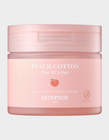 SKINFOOD Peach Cotton Zinc PCA Toner Pads Primary Image