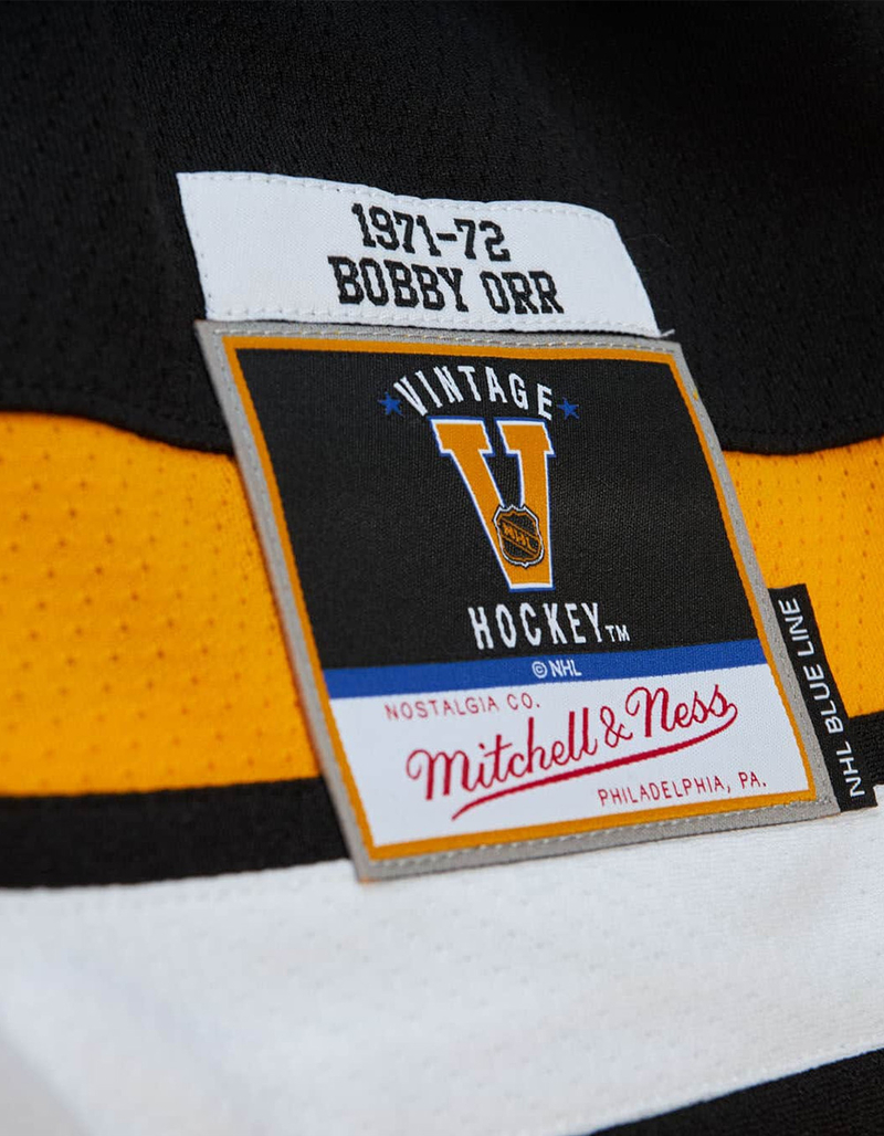 MITCHELL & NESS Blue Line Bobby Orr Boston Bruins 1971 Mens Hockey Jersey image number 3