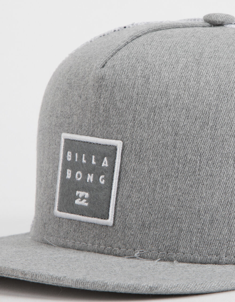 BILLABONG Stacked Grey Heather Mens Trucker Hat image number 1