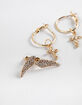 FULL TILT 3 Pack Wing Cross Earrings image number 2