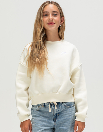 NIKE Sportswear Club Fleece Girls Boxy Crewneck Sweatshirt Primary Image