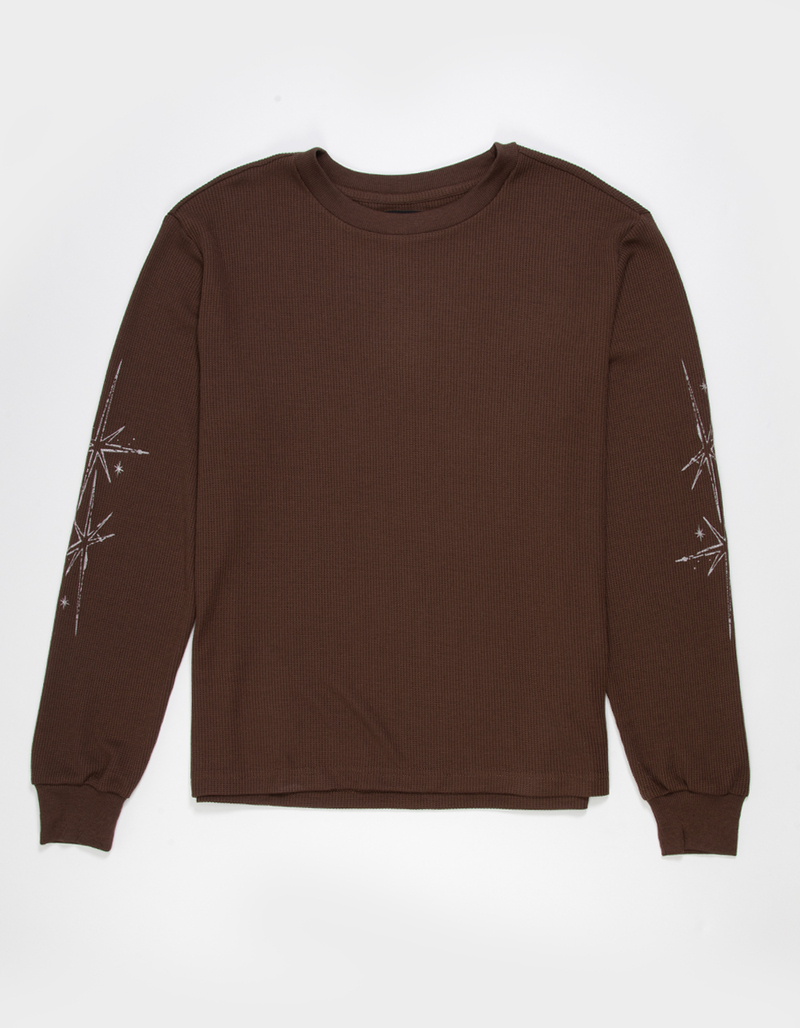 HOURS OF OPERATION Infinity Mens Long Sleeve Waffle Knit Shirt image number 1