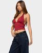 EDIKTED Blaire Polka Dot Halter Top image number 2