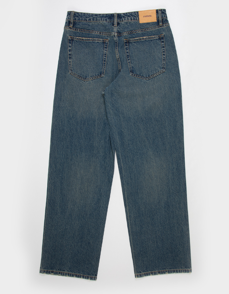 RSQ Mens Embroidered Dragon Baggy Jeans image number 6