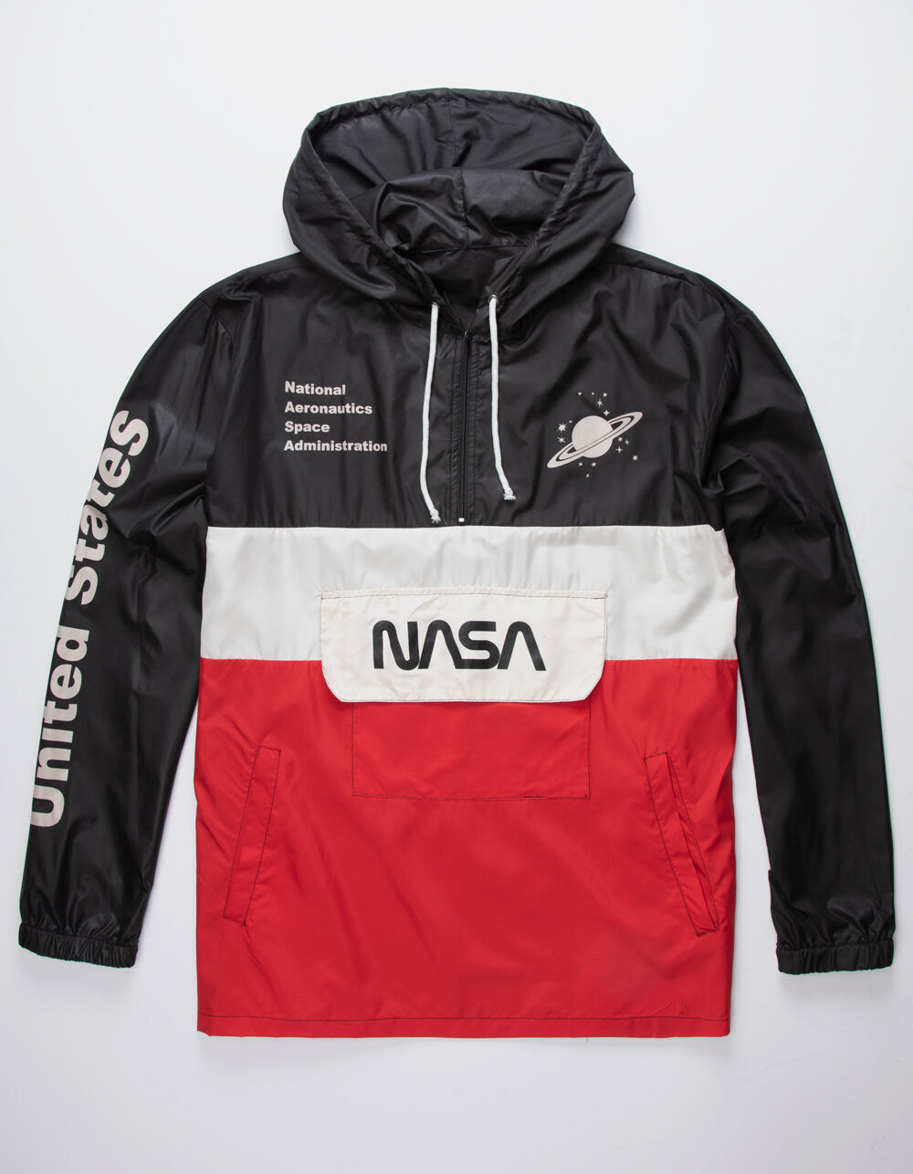 NEON RIOT NASA Color Block Mens Anorak Jacket - NAVY | Tillys