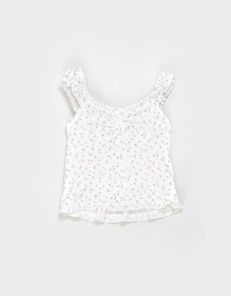 RSQ Girls Printed Button Front Top image number 0