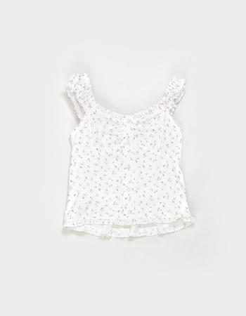 RSQ Girls Printed Button Front Top Primary Image