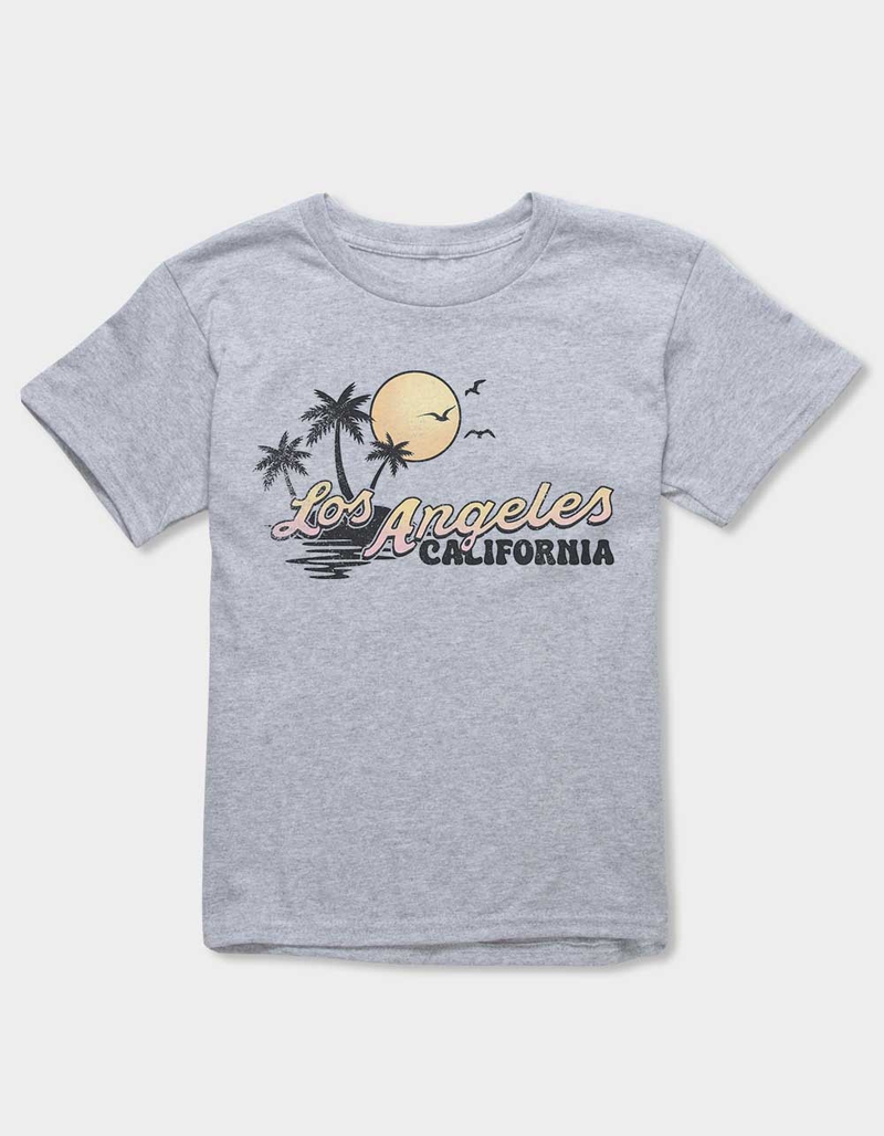 LOS ANGELES California Sunset Distressed Unisex Kids Tee image number 0
