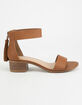 CITY CLASSIFIED Block Tan Womens Heeled Sandals image number 2