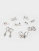 FULL TILT 9 Pack Heart/Star Hoop Earrings image number 1
