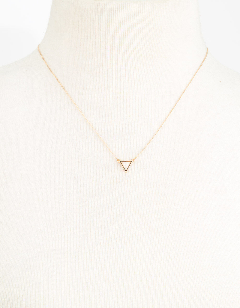 FULL TILT Triangle Necklace & Earring Set image number 1