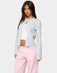 EDIKTED Jenie Split Front Knit Cardigan image number 2