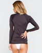 HURLEY One & Only Long Sleeve Zip Womens Rash Guard image number 3