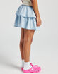 RSQ Girls Denim Smocked Tiered Skirt image number 4
