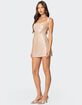 EDIKTED Backless Sequin Cowl Neck Mini Dress image number 4